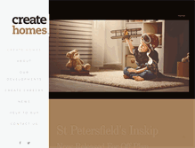 Tablet Screenshot of createhomes.com